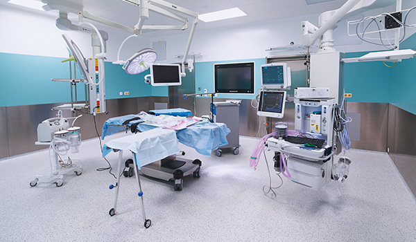 Operating theatres, cleanrooms and other medical departments