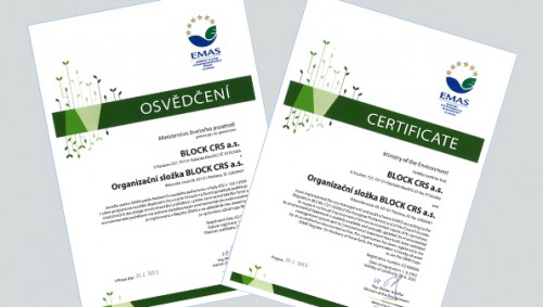 We obtained the EMAS certificate (Eco Management and Audit Scheme)
